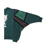 ネコ柄ミニ裏毛×起毛レース配色プルオーバー | ScoLar | 詳細画像15 