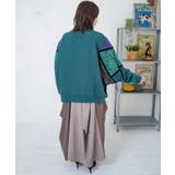 ネコ柄ミニ裏毛×起毛レース配色プルオーバー | ScoLar | 詳細画像4 