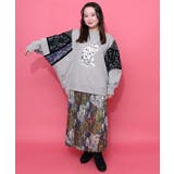 ネコ柄ミニ裏毛×起毛レース配色プルオーバー | ScoLar | 詳細画像6 