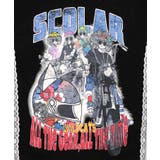 レースライン×ロック柄ミニ裏毛ワンピース | ScoLar | 詳細画像10 