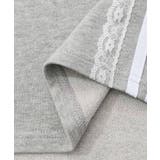 レースライン×ロック柄ミニ裏毛ワンピース | ScoLar | 詳細画像16 