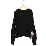 裾蝶刺繍2wayミニ裏毛カーディガン | ScoLar | 詳細画像10 