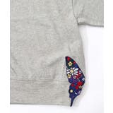 裾蝶刺繍2wayミニ裏毛カーディガン | ScoLar | 詳細画像17 