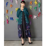 裾蝶刺繍2wayミニ裏毛カーディガン | ScoLar | 詳細画像2 