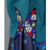 裾蝶刺繍2wayミニ裏毛カーディガン | ScoLar | 詳細画像7 