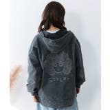 スカラーちゃん柄ヴィンテージ風パーカー | ScoLar | 詳細画像5 