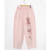 ピンク | チョーク風柄コクーンパンツ | ScoLar