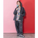 チョーク風柄コクーンパンツ | ScoLar | 詳細画像1 