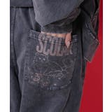 チョーク風柄コクーンパンツ | ScoLar | 詳細画像6 