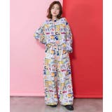 わんorにゃんスタンプ柄 ワッシャーシャツ | ScoLar | 詳細画像1 