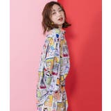 わんorにゃんスタンプ柄 ワッシャーシャツ | ScoLar | 詳細画像5 