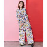 わんorにゃんスタンプ柄 バイオ加工パンツ | ScoLar | 詳細画像1 