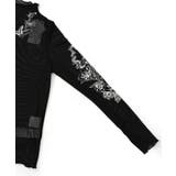 アンティーク風花蝶プリント ソフトチュールインナー | ScoLar | 詳細画像11 