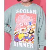 スカラーちゃんの夕食柄レイヤード風配色プルオーバー | ScoLar | 詳細画像13 
