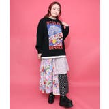 スカラーちゃんの夕食柄レイヤード風配色プルオーバー | ScoLar | 詳細画像3 