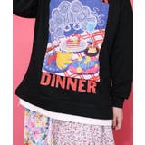 スカラーちゃんの夕食柄レイヤード風配色プルオーバー | ScoLar | 詳細画像6 