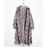 ストライプ総柄前開きシャツワンピース | ScoLar | 詳細画像14 