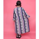 ストライプ総柄前開きシャツワンピース | ScoLar | 詳細画像11 