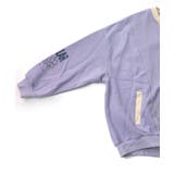 チョーク風柄裏毛×綿ツイル異素材切替カーディガン | ScoLar | 詳細画像17 