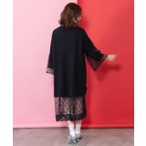 アート柄レース切替チュニック | ScoLar | 詳細画像4 