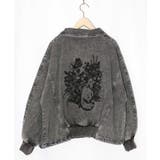 ヴィンテージ風ネコ刺繍デニムジャケット | ScoLar | 詳細画像8 