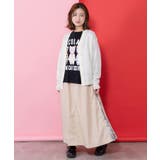 無地×動物たちの肖像柄 4wayツイルスカート | ScoLar | 詳細画像2 