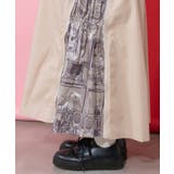 無地×動物たちの肖像柄 4wayツイルスカート | ScoLar | 詳細画像6 