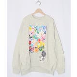 オートミール | 画家スカラーちゃんキャンバス柄プルオーバー | ScoLar