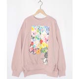 ピンク | 画家スカラーちゃんキャンバス柄プルオーバー | ScoLar