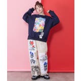 画家スカラーちゃんキャンバス柄プルオーバー | ScoLar | 詳細画像1 