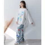 ラメ入りわんにゃん柄裏毛プルオーバー | ScoLar | 詳細画像2 