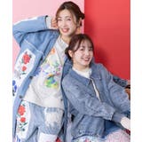 スカラー総柄ロゴアップリケ裏毛プルオーバー | ScoLar | 詳細画像8 