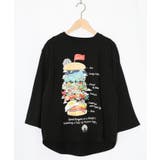 ブラック | スカラーバーガータウン柄Tシャツ | ScoLar