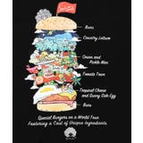 スカラーバーガータウン柄Tシャツ | ScoLar | 詳細画像9 