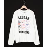 オフホワイト | おしゃれネコシスターズTシャツ | ScoLar