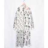 パッチワーク風総柄シャツワンピース | ScoLar | 詳細画像10 