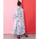 パッチワーク風総柄シャツワンピース | ScoLar | 詳細画像5 