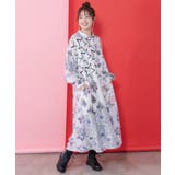 パッチワーク風総柄シャツワンピース | ScoLar | 詳細画像6 