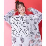 パッチワーク風総柄シャツワンピース | ScoLar | 詳細画像7 