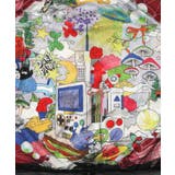 レトロスカーフ柄チュール重ねブルゾン | ScoLar | 詳細画像7 