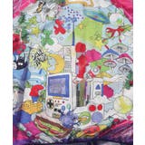 レトロスカーフ柄チュール重ねブルゾン | ScoLar | 詳細画像9 