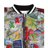 レトロスカーフ柄チュール重ねブルゾン | ScoLar | 詳細画像10 