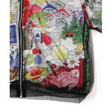 レトロスカーフ柄チュール重ねブルゾン | ScoLar | 詳細画像12 