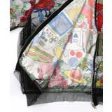 レトロスカーフ柄チュール重ねブルゾン | ScoLar | 詳細画像14 