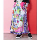 レトロスカーフ柄ワッシャー加工スカート | ScoLar | 詳細画像2 