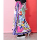 レトロスカーフ柄ワッシャー加工スカート | ScoLar | 詳細画像3 