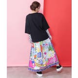 レトロスカーフ柄ワッシャー加工スカート | ScoLar | 詳細画像5 