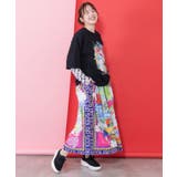 レトロスカーフ柄ワッシャー加工スカート | ScoLar | 詳細画像6 