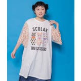 おしゃれネコシスターズ チュール重ね袖ワンピース | ScoLar | 詳細画像2 