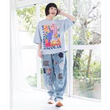 スカラールーム柄Tシャツ | ScoLar | 詳細画像1
